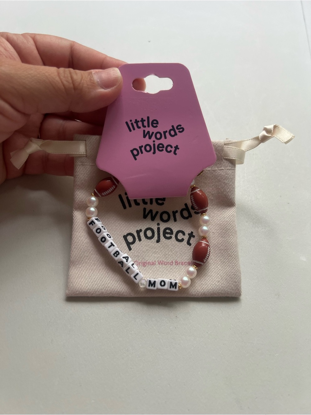 Little Words Project Football Mom Bracelet
